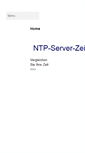 Mobile Screenshot of genaue-zeit.de